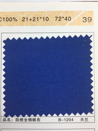 GZ-XNCG   阻燃全棉帆布   C100％   21+21*10  72*40 細節-3